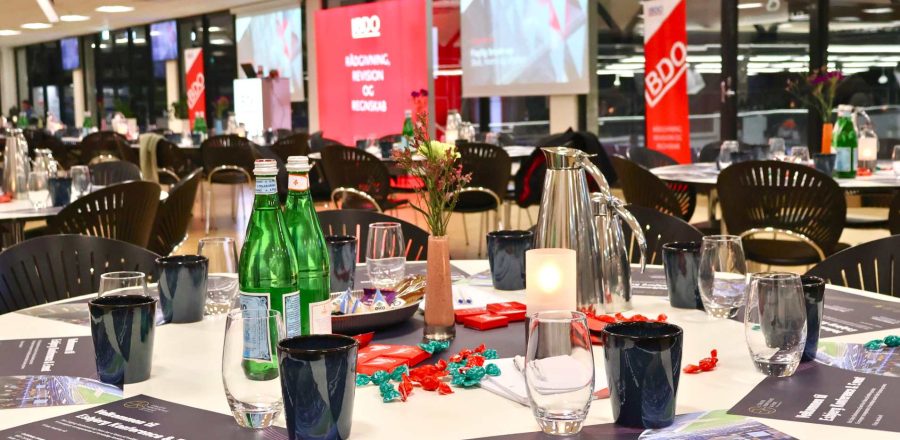 Opdækket mødelokale i Esbjerg til virksomheder