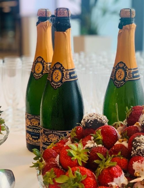 Champagne og jordbær