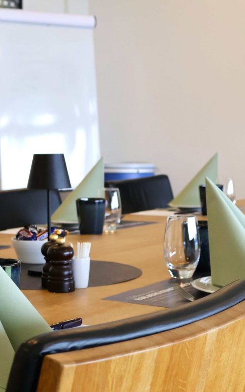 Skybox på Blue Water Arena med udsigt til stadion, perfekt til mindre møder