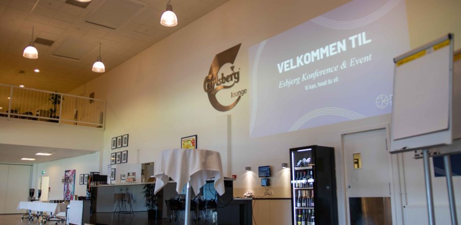 Opsætning til konference i Carlsberg Loungen.