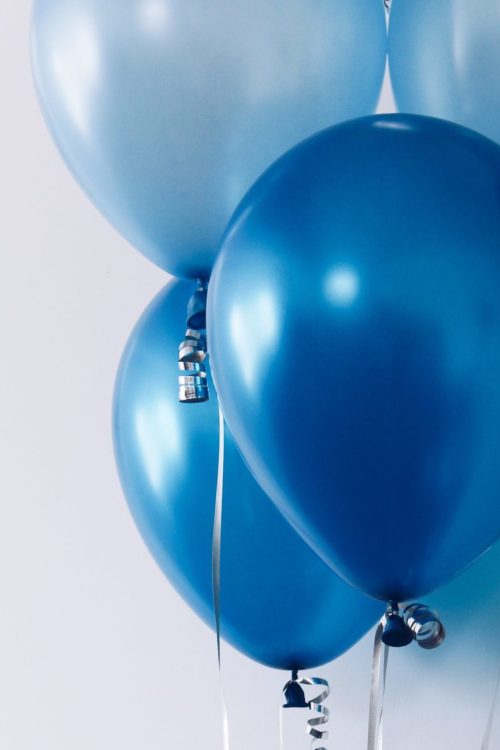 Blå balloner